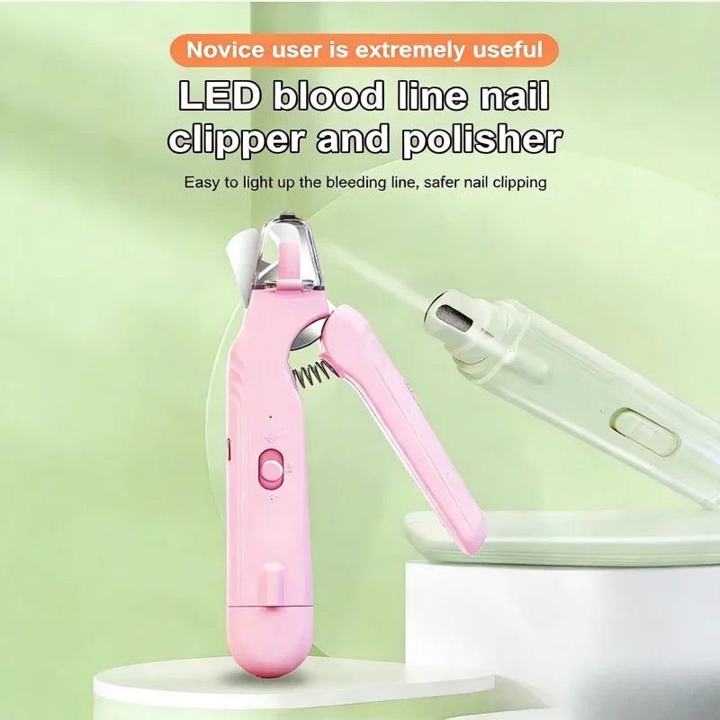LED Pet Nail Clippers & Grinder for Dogs, Cats & Small Pets Pet Nail Clippers PLUSH
