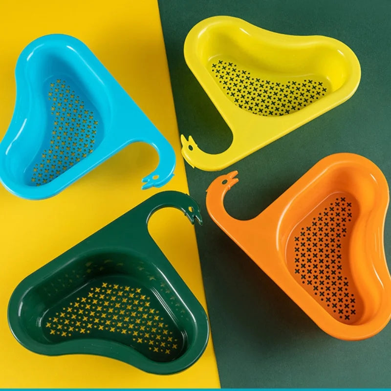 Swan Drain Basket – Kitchen Sink Fruit & Vegetable Filter Kitchen Drain Basket PLUSH