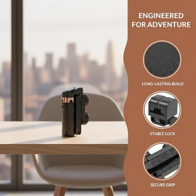 Mini Foldable Selfie Stick & Adjustable Phone Holder Foldable Selfie Stick PLUSH