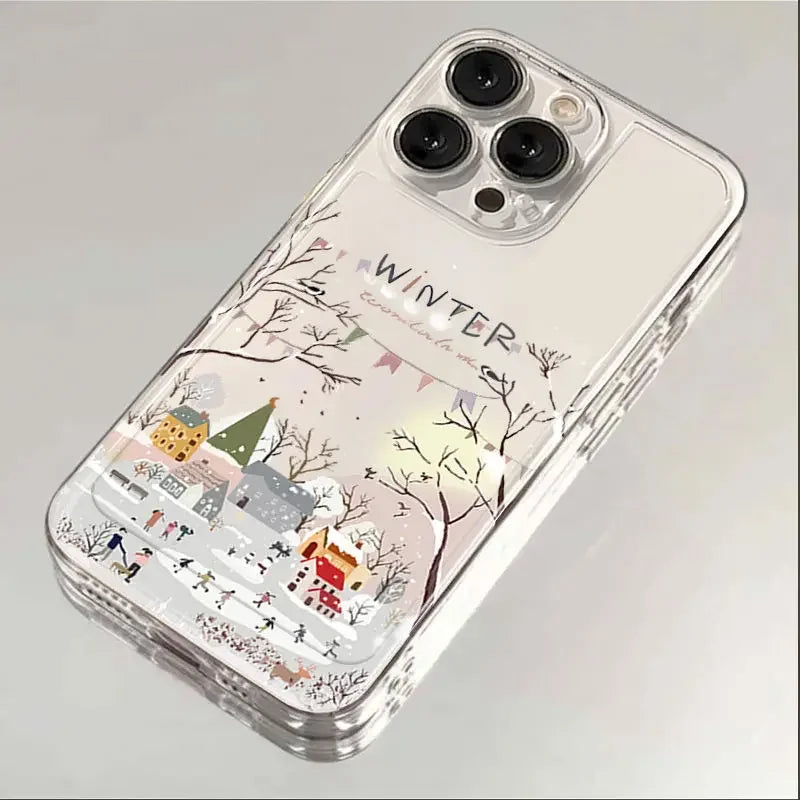Christmas Winter Snow Samsung Galaxy Case S22 S23 S24 S25 Phone Case PLUSH Style 1 For Galaxy S23Plus
