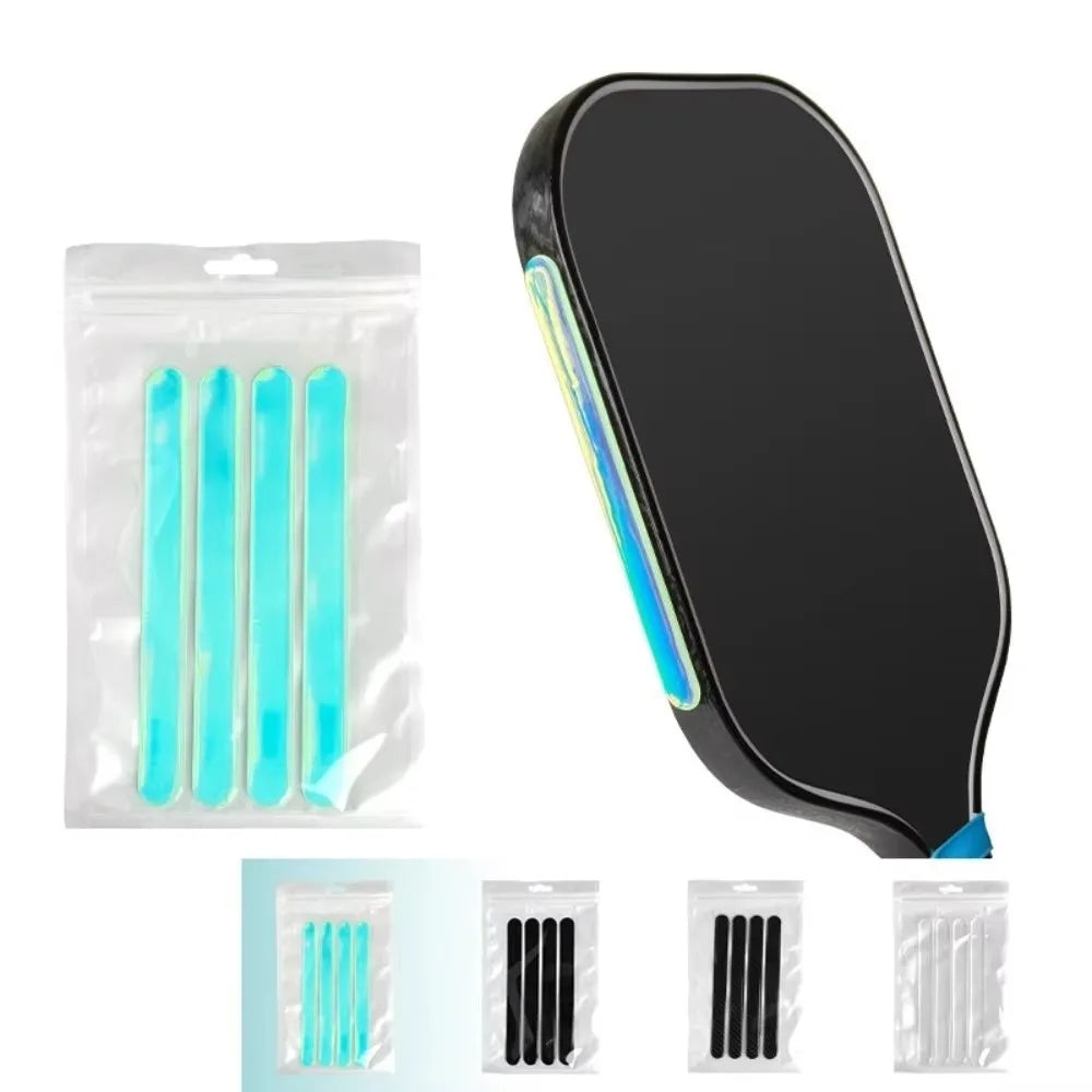 4pcs Pickleball Paddle Edge Weight Tape – Colorful Balance Stickers Paddle Edge Tape PLUSH Luminous