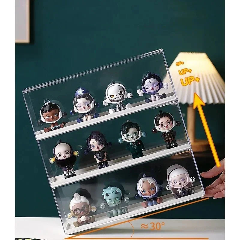 Stackable Acrylic Display Case for Anime Figures & Blind Boxes Acrylic Display Case PLUSH