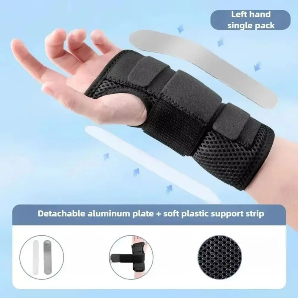 Adjustable Wrist Support Splint – Breathable Removable Brace Wrist Support Brace PLUSH