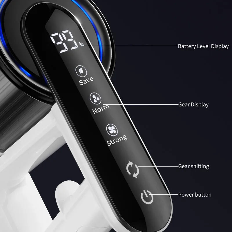 Cordless Stick Vacuum 15000Pa LED Display | Floor, Carpet & Pet Cordless Stick Vacuum PLUSH