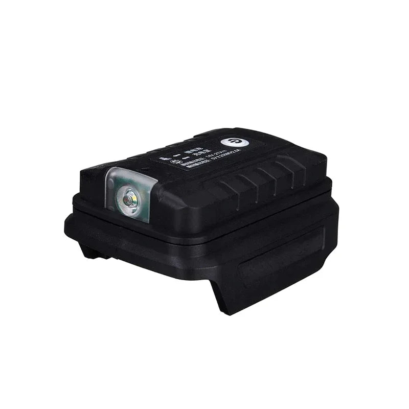 ZWINCKY LED Work Light & Dual USB Adapter for Makita 18V Battery Battery Adapter PLUSH Black China Mainland