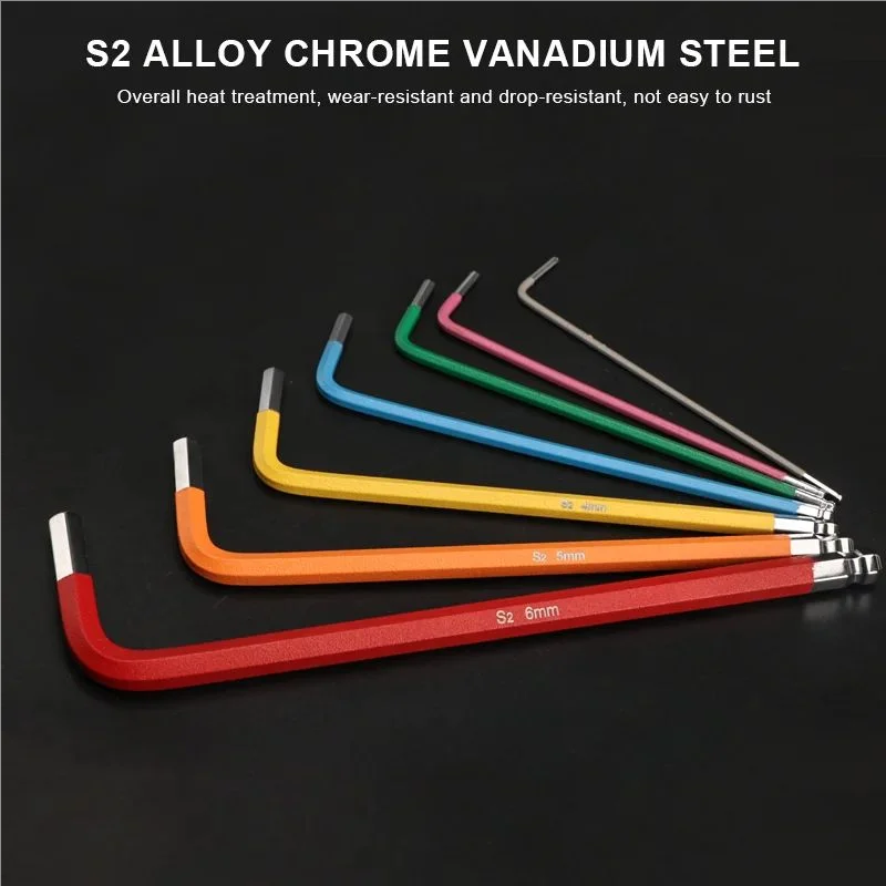 Bike Hex Key Set 1.5–6mm | 7-Piece MTB Allen Wrench Kit Bike Repair Tool Kit PLUSH