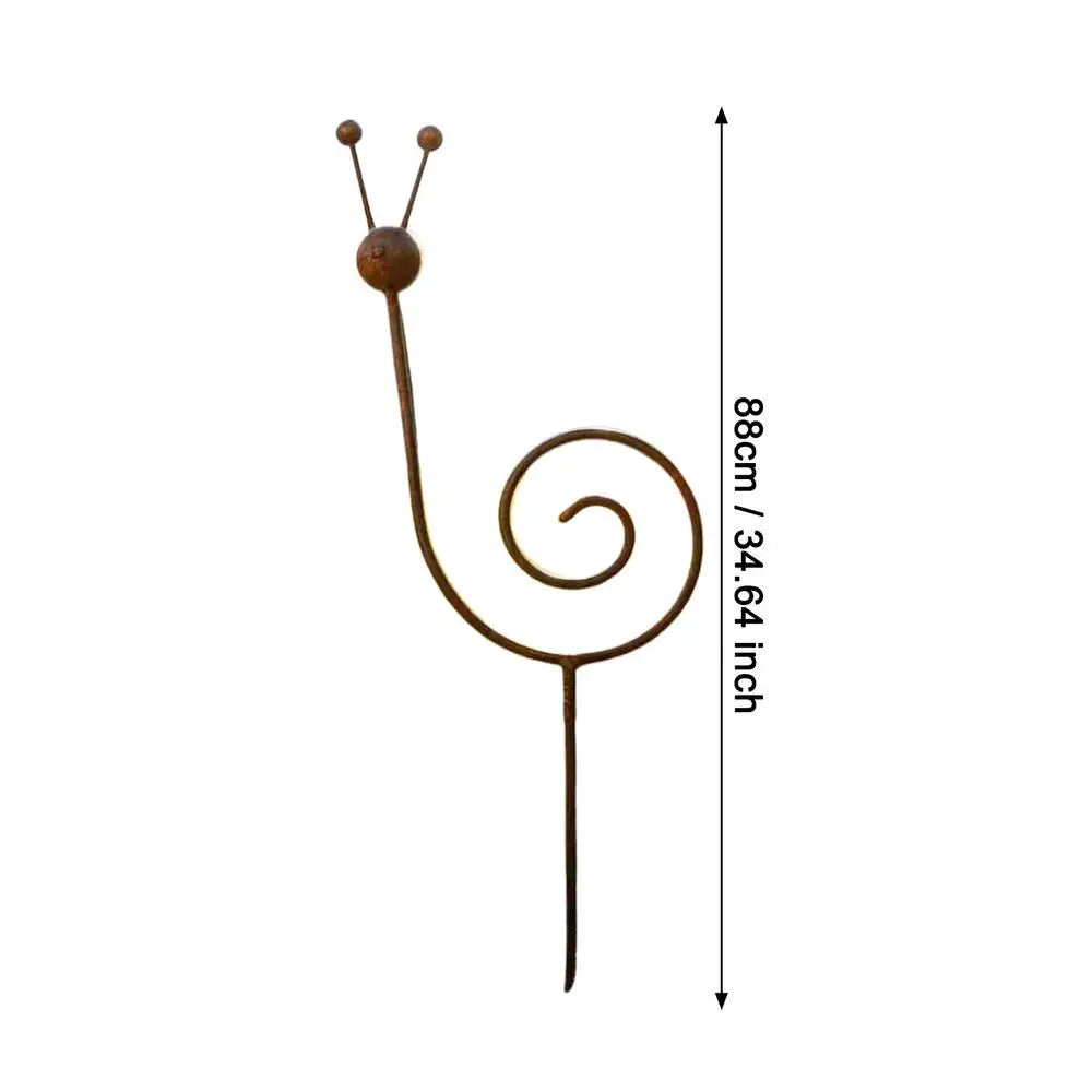 Snail Shape Metal Plant Stakes – Vintage Garden Vine Support Garden Plant Stakes PLUSH 1PC