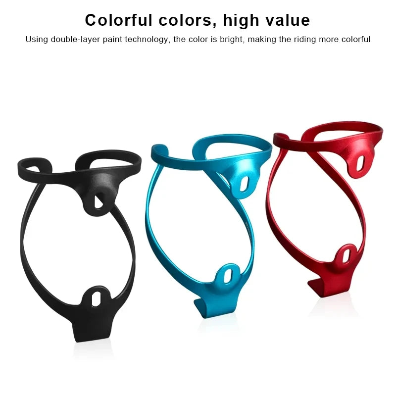 RIDERACE Ultralight Aluminium Bike Water Bottle Cage | MTB Road Bike Bottle Cage PLUSH