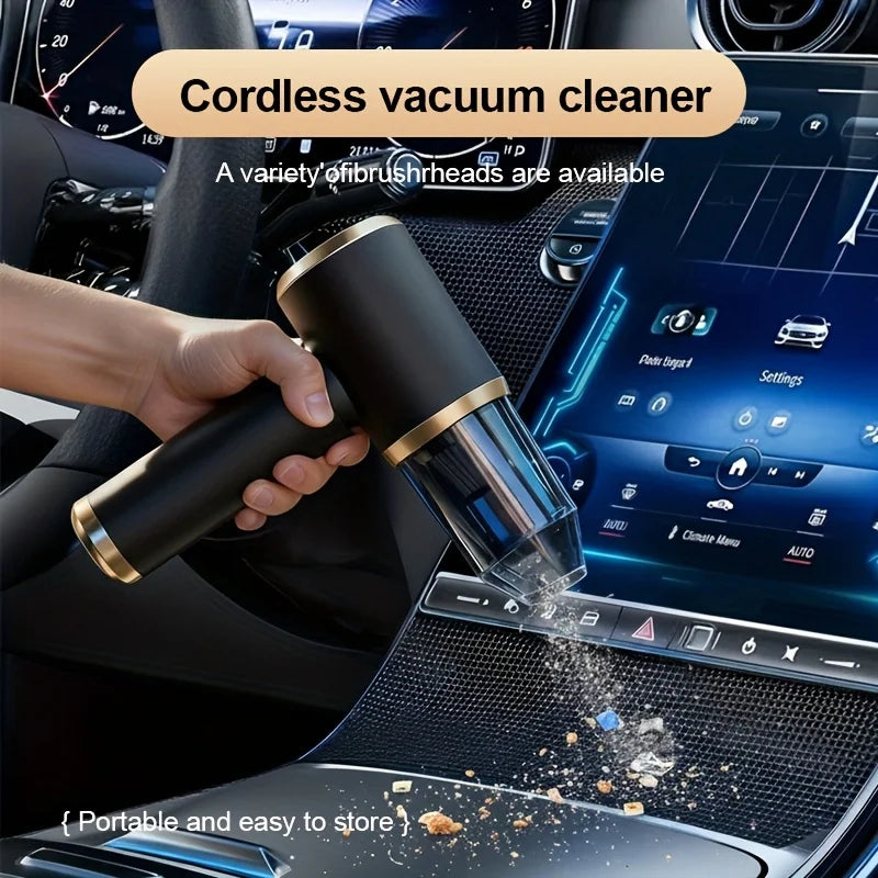Cordless Handheld Vacuum – Blow & Suction, USB Rechargeable Mini Handheld Vacuum Cleaner PLUSH