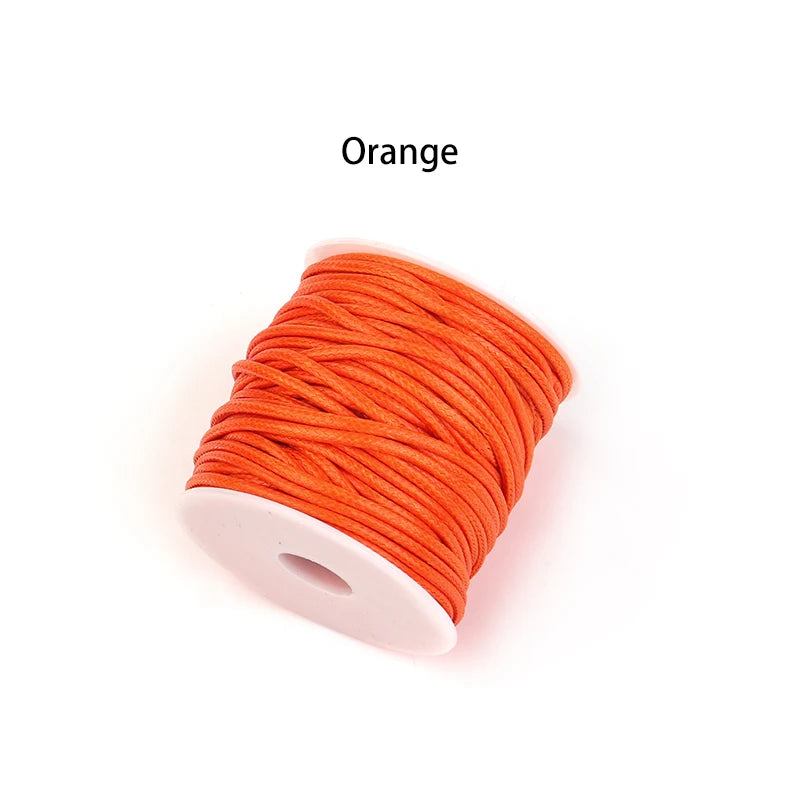 10 Yards 0.5mm Korea Waxed Thread – Leather & Bookbinding Waxed Craft Thread PLUSH orange 0.5mm