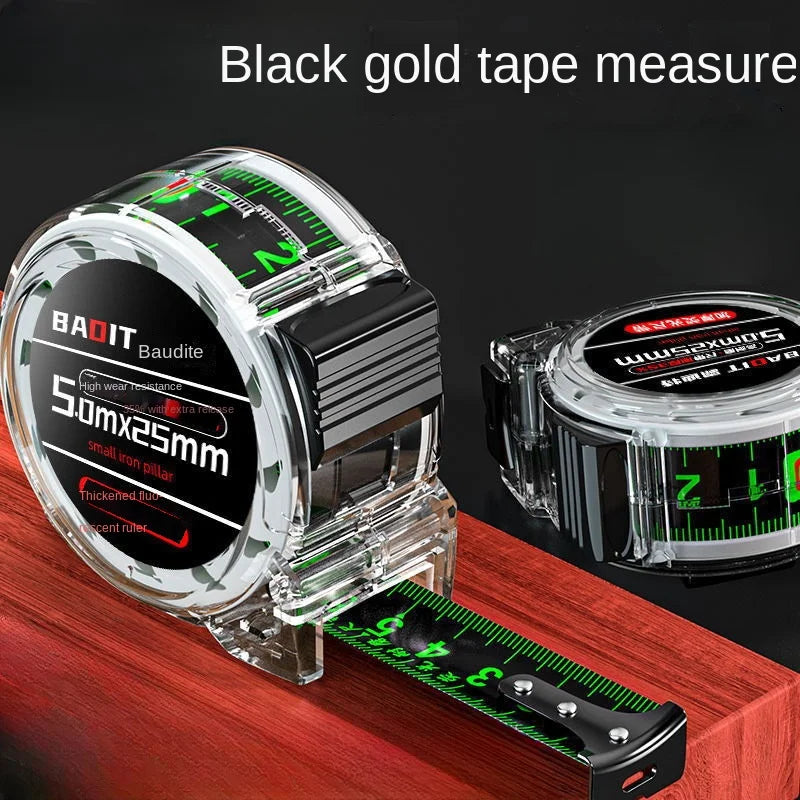 Fluorescent Tape Measure Double-Sided Scale 3/5/7/10m Tape Measure PLUSH
