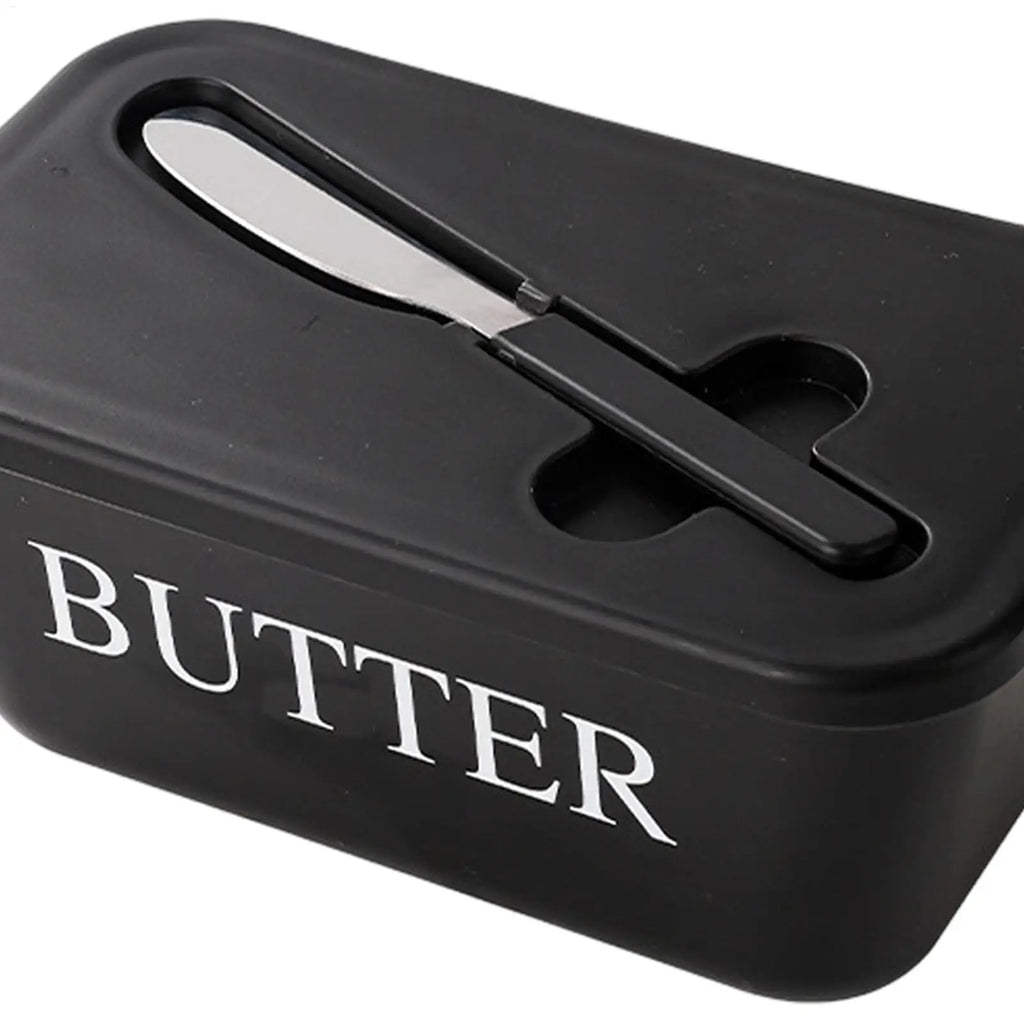 Butter Dish with Lid & Built-In Cutter | Butter Keeper Box Butter Dish PLUSH