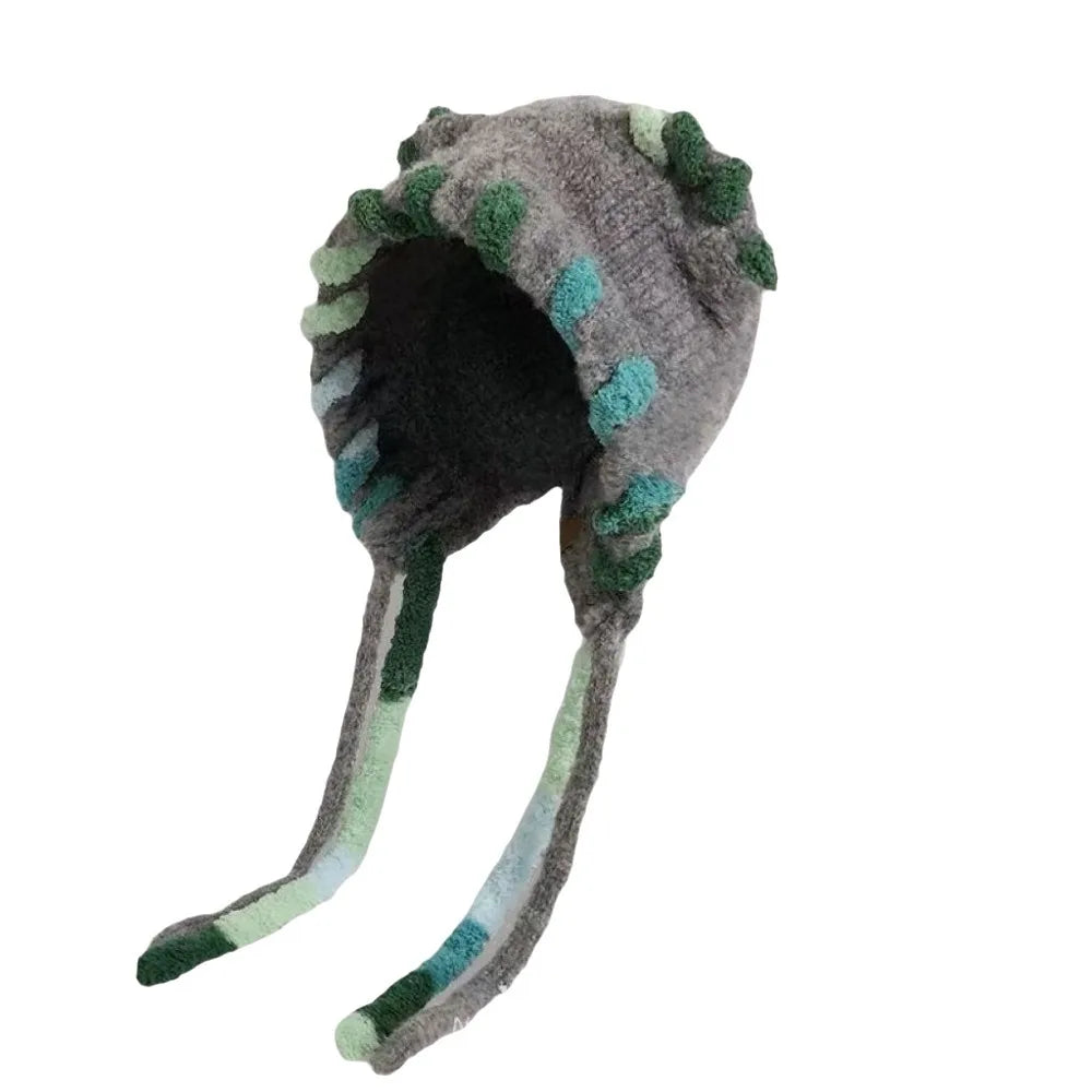Women's Cat Ear Plush Beanie – Windproof Winter Knit Hat Winter Beanie Hat PLUSH Grey