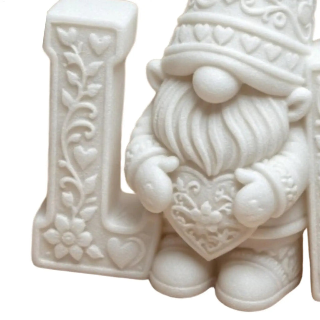 Romantic Love Gnome Figurine – 3D Printed Dwarf Table Statue Decorative Figurine PLUSH