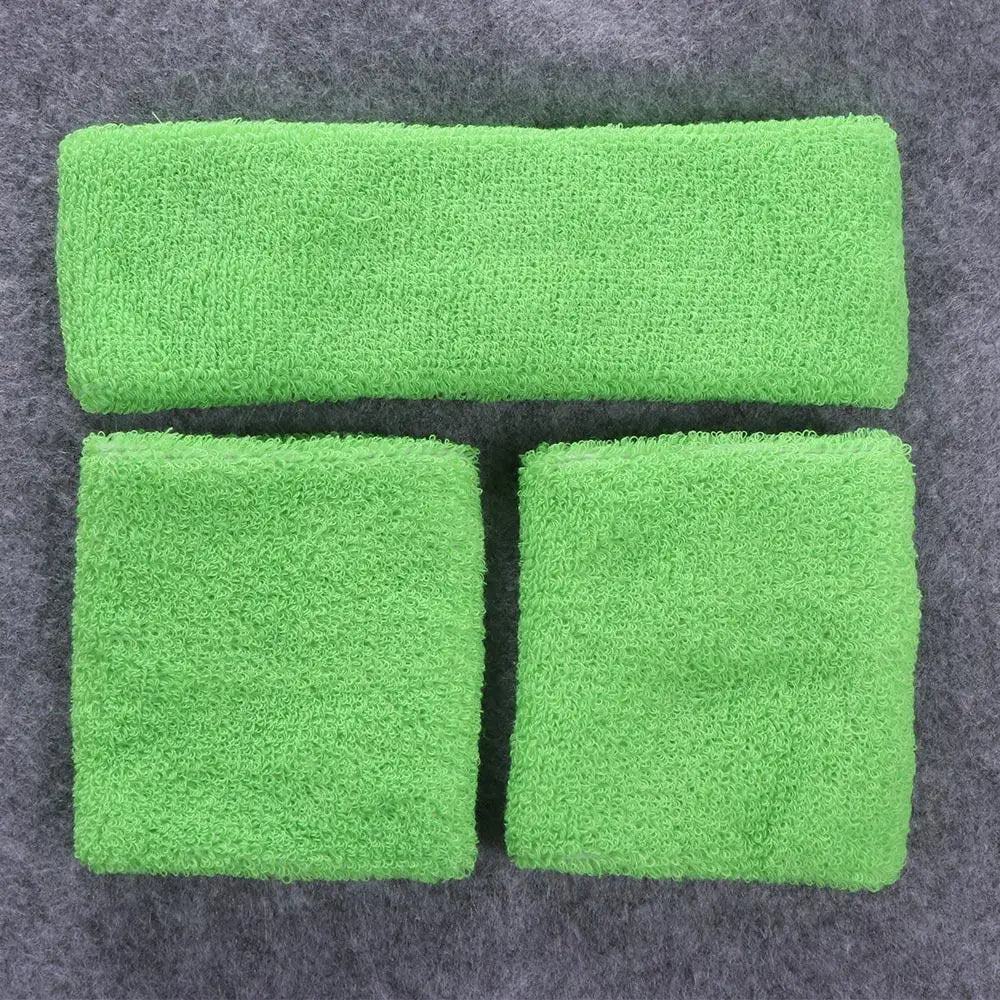 Sports Sweatband Set – Headband & Wristbands for Gym & Tennis Sports Sweatband Set PLUSH