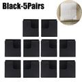 No-Drill Wall Mount Scale Holder – Adhesive Storage Rack Scale Wall Bracket PLUSH Black-5Pairs