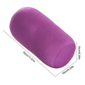 Microbead Cylindrical Roll Pillow – Soft Travel & Neck Support Microbead Roll Pillow PLUSH Purple