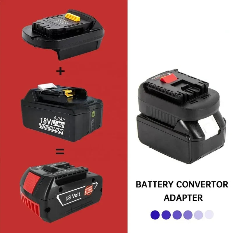 Makita 18V to Bosch 18V Battery Adapter Converter MT18BS Battery Converter Adapter PLUSH