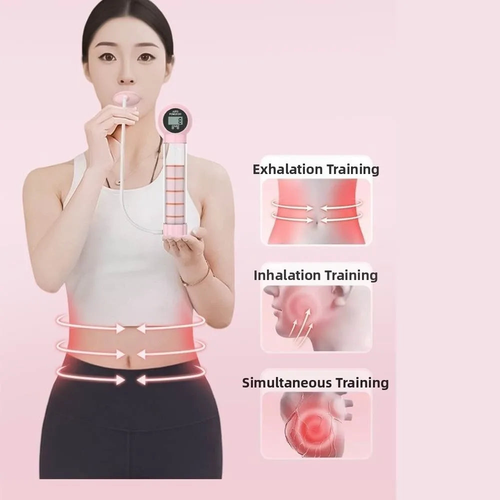 Breathing Exercise Trainer – Digital Counter & Adjustable Resistance Breathing Exercise Trainer PLUSH