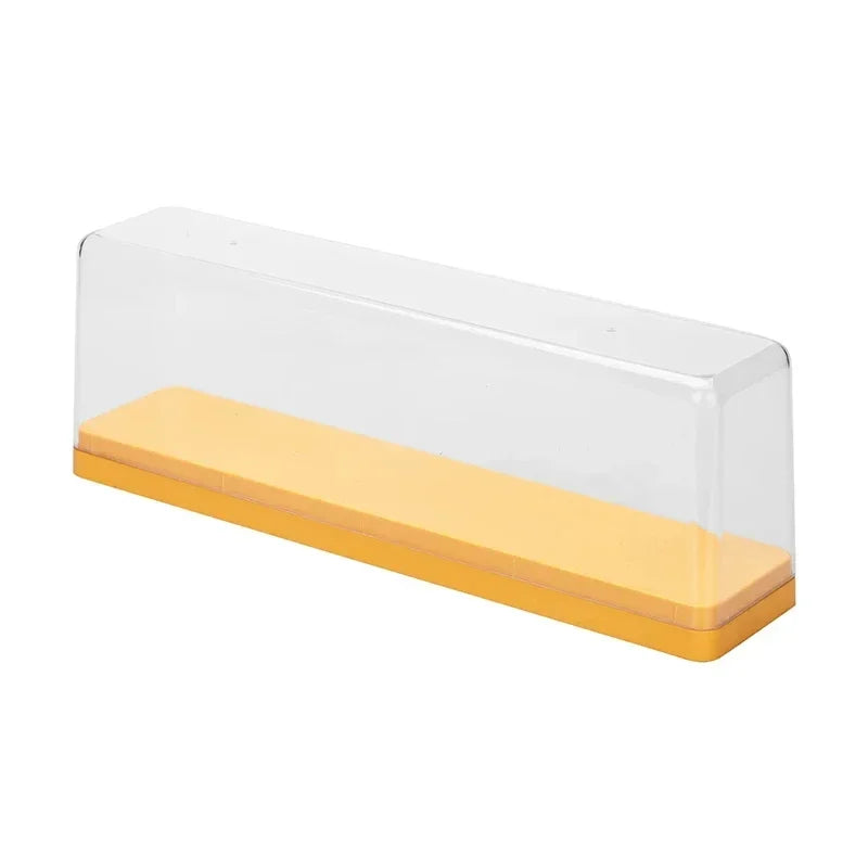 Stackable Acrylic Display Case for Anime Figures & Blind Boxes Acrylic Display Case PLUSH Yellow single layer