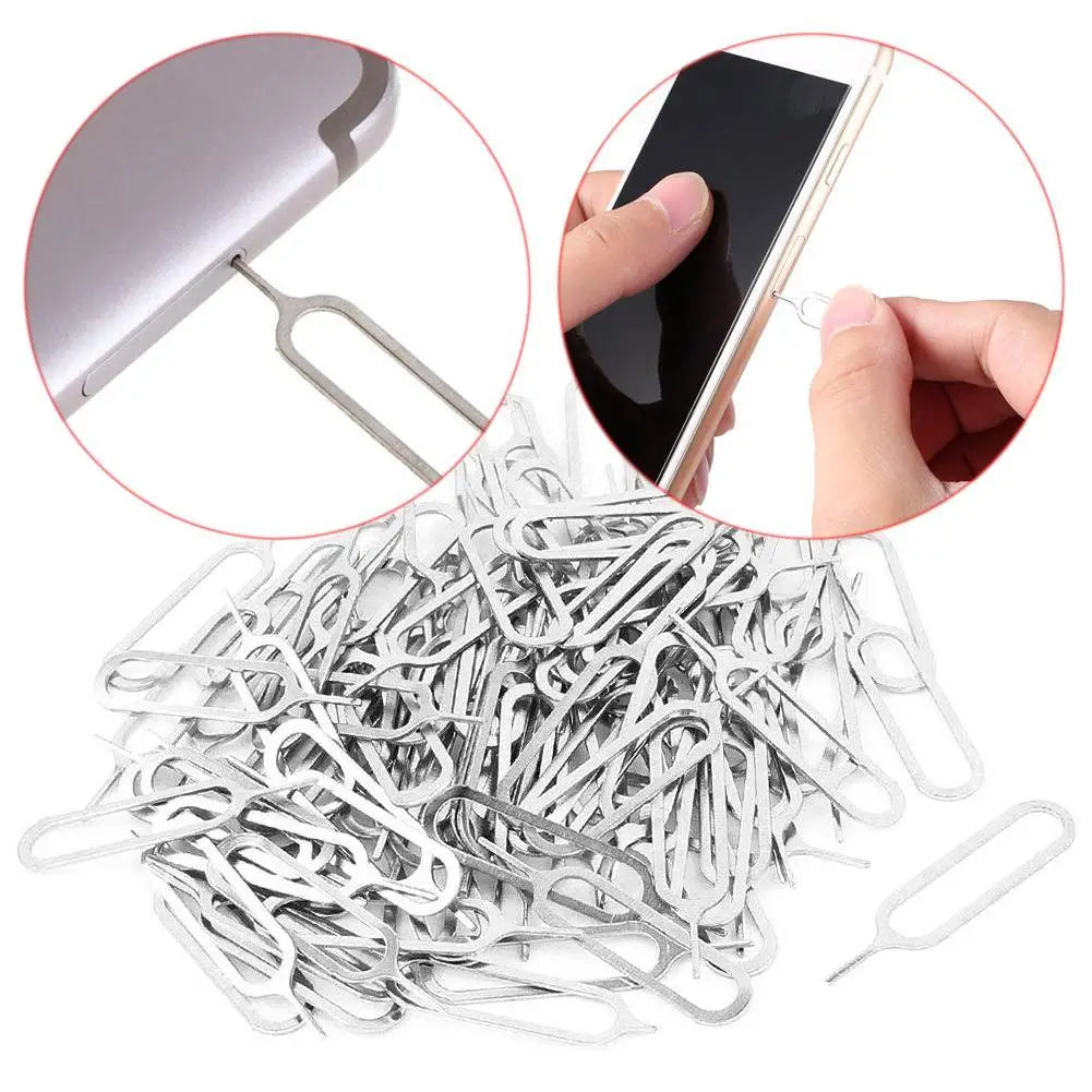 10pcs SIM Card Tray Eject Pin Tool – iPhone Samsung Android SIM Card Eject Tool PLUSH