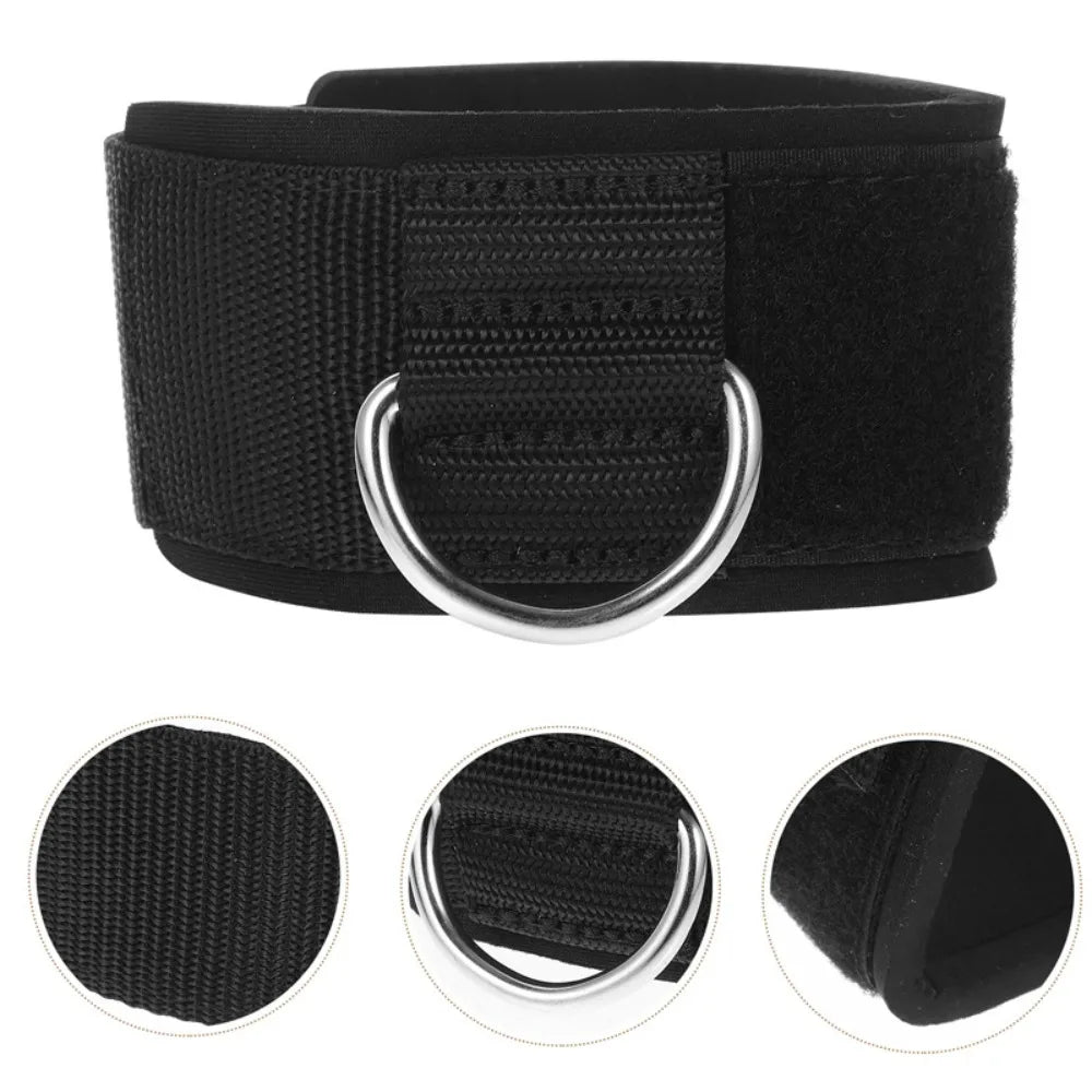2pcs D-Ring Ankle Cuff Straps – Adjustable Gym Training Brace Ankle Cuff Straps PLUSH