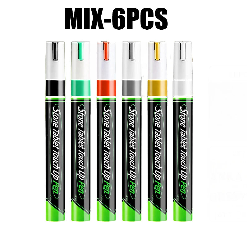 Pet Tombstone Touch-Up Paint Pen – Waterproof Metal Lettering Touch-Up Paint Pen PLUSH MIX 6PCS