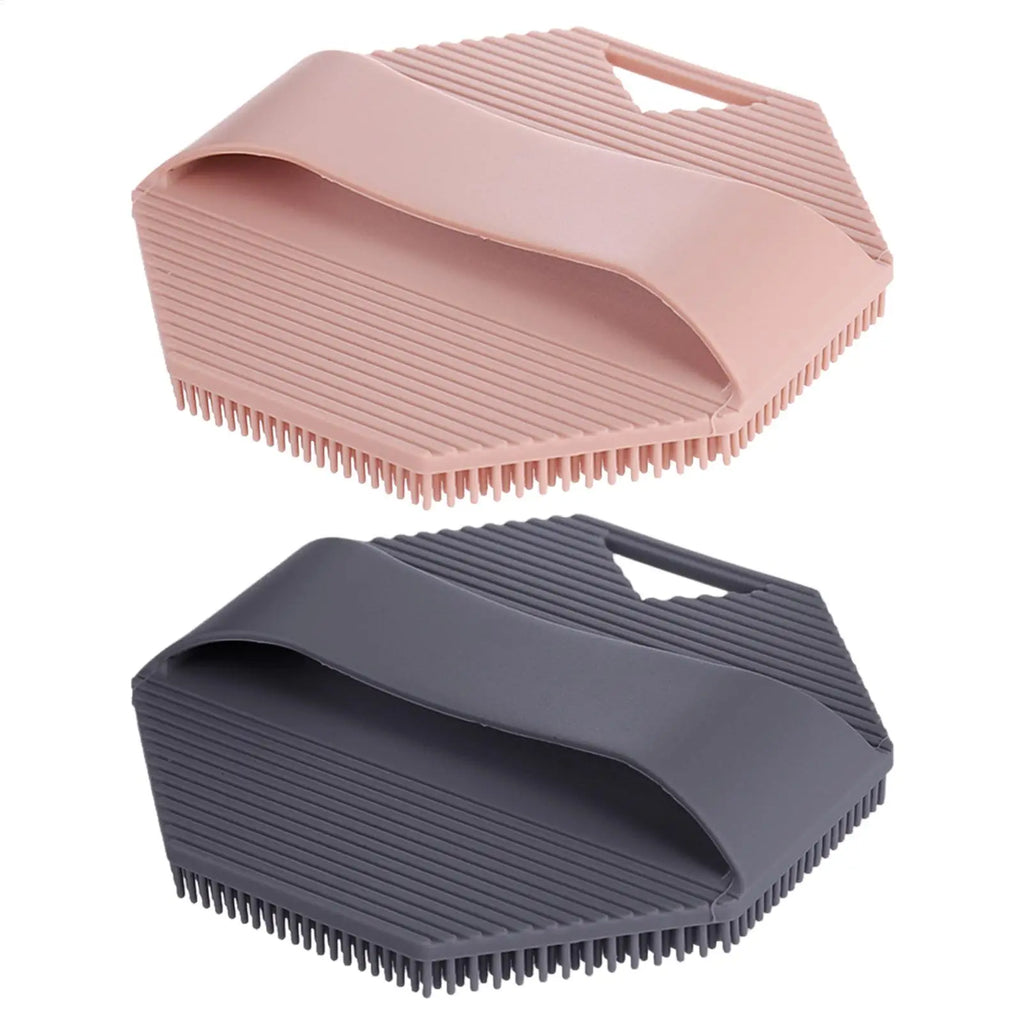 Soft Silicone Body Scrubber Exfoliating Shower Brush Silicone Bath Scrubber PLUSH