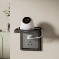 Punch-Free Outlet Shelf – Socket Storage Rack & Phone Holder Outlet Storage Shelf PLUSH Black