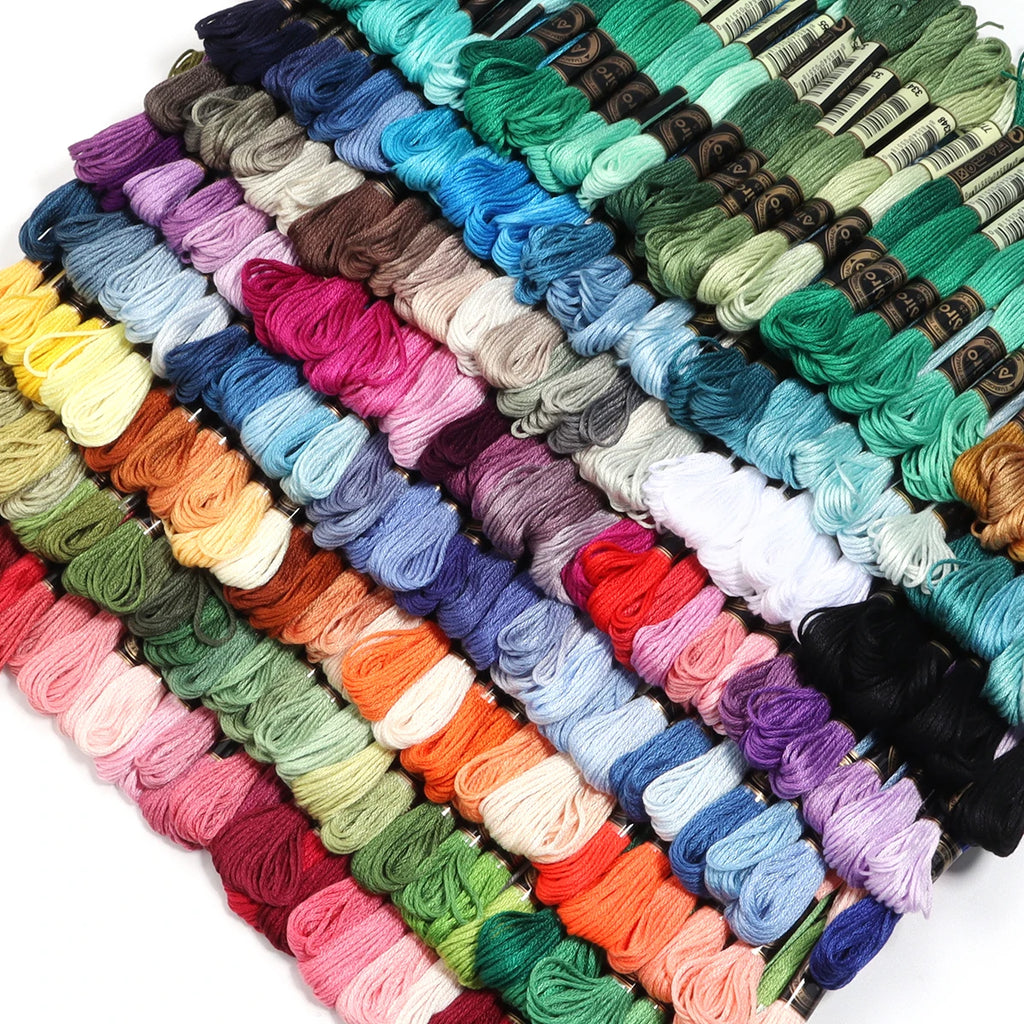 6 Skeins Polyester Embroidery Floss for Cross Stitch & DIY Embroidery Floss Set PLUSH