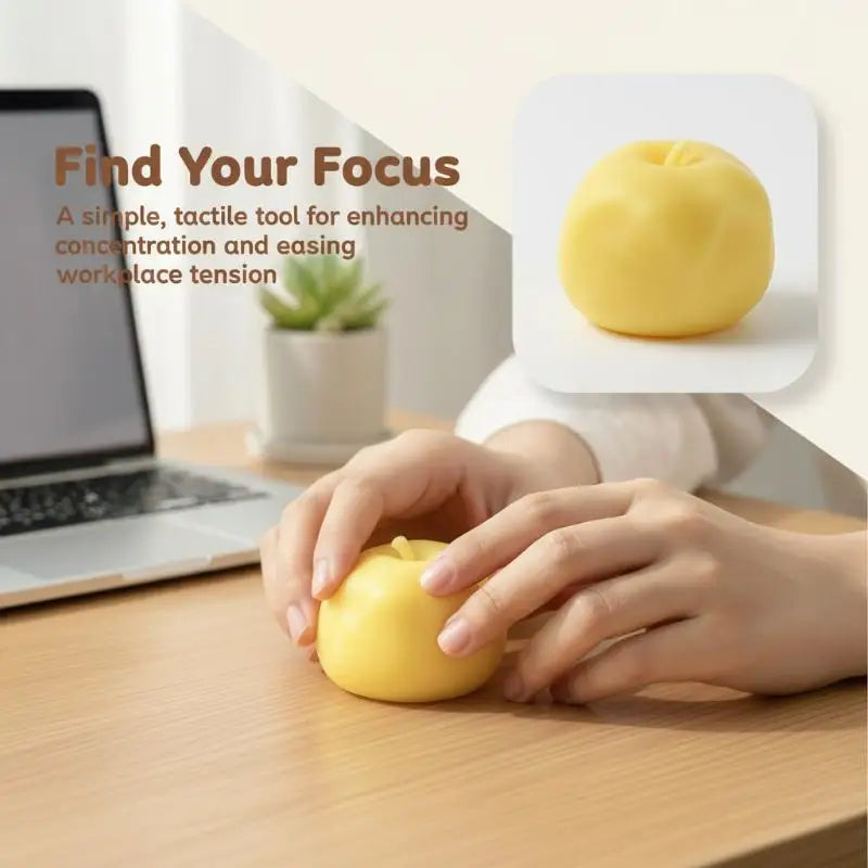 Coconut Oil Stress Balls – Soft Squeezable TPR Fidget Toy