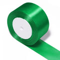 25 Yards 50mm Wide Satin Ribbon – Wedding, Gift & DIY Crafts Satin Craft Ribbon PLUSH deep green 50mm