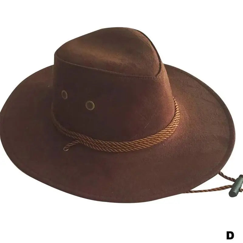 Western Cowboy Hat Wide Brim Unisex Jazz Cap – All Seasons Western Cowboy Hat PLUSH B