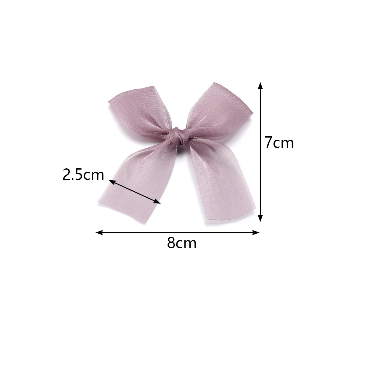 5pcs Satin Ribbon Bows 7x8cm – Multicolor Bowknot Craft Décor Craft Ribbon Bows PLUSH