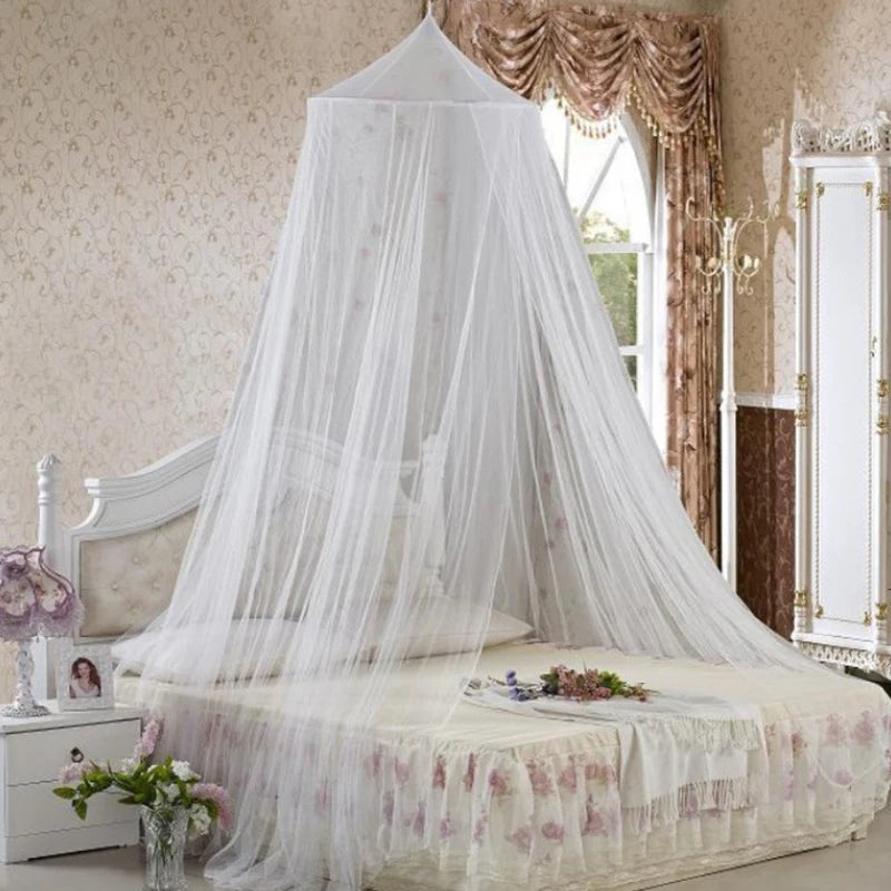Large Dome Bed Canopy Mosquito Net – Hanging Mesh Tent Bed Canopy Net PLUSH