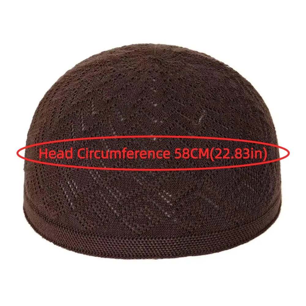 Men's Stretchy Knit Prayer Beanie Hat – Breathable & Soft Knit Prayer Hat PLUSH