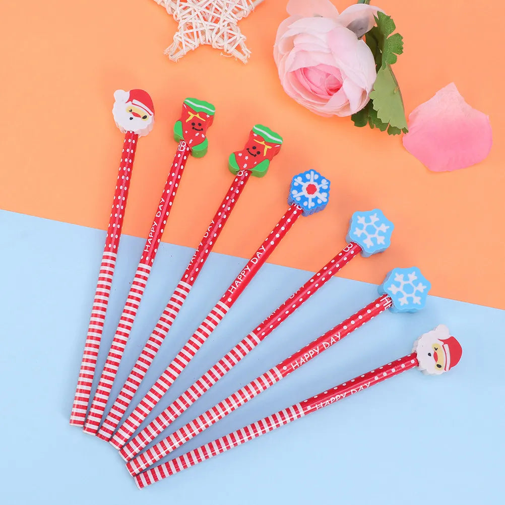 40pcs Holiday HB Pencils with Erasers – Halloween & Christmas Holiday Pencil Set PLUSH