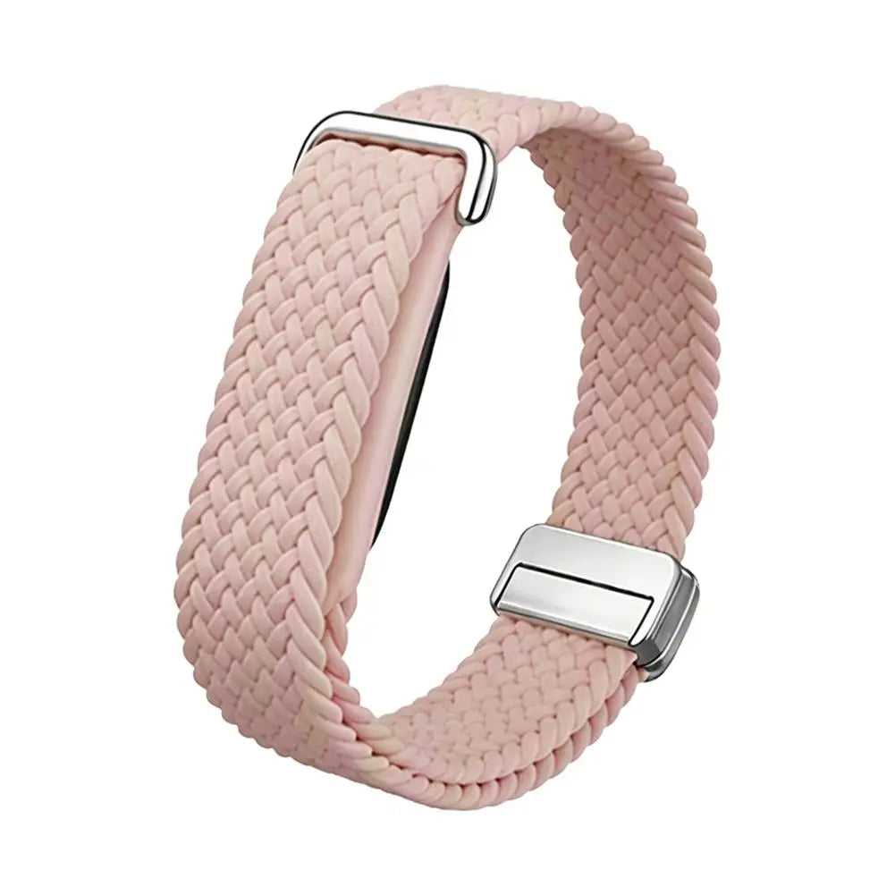 Braided Nylon Magnetic Band for Google Fitbit Air – 18mm Fitness Tracker Band PLUSH D
