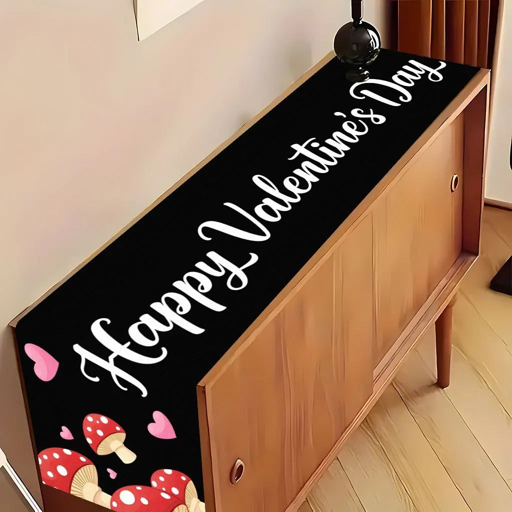 Valentine's Day Table Runner – Polyester Home Décor Fabric Table Runner PLUSH