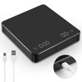 USB Rechargeable Digital Coffee Scale with Timer | 0.1g LED Digital Coffee Scale PLUSH Black