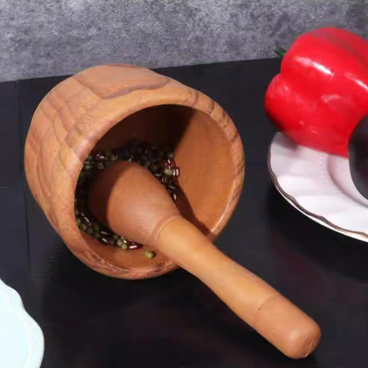 Mortar & Pestle Set – Spice Grinder & Herb Crusher Bowl Mortar & Pestle Set PLUSH