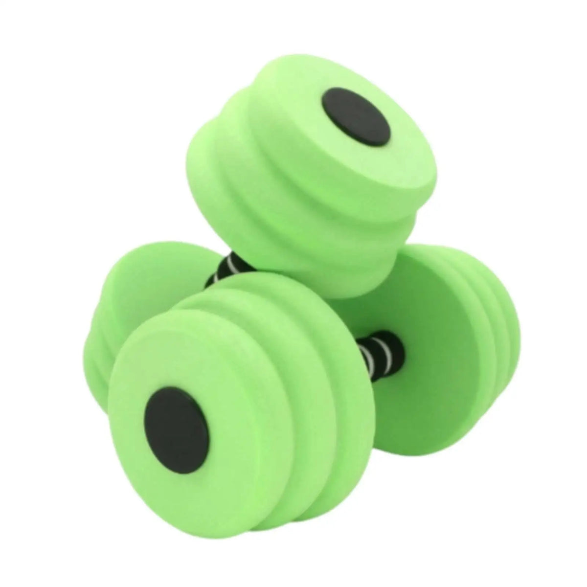 Water Aerobics Dumbbells – EVA Foam Aquatic Exercise Weights Aquatic Exercise Dumbbells PLUSH Green