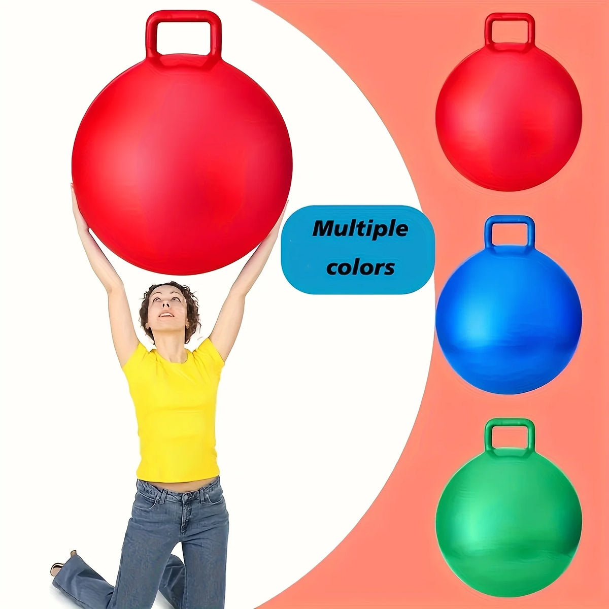 Kids Inflatable Hop Ball 45cm – Outdoor Jumping Toy Kids Hop Ball PLUSH