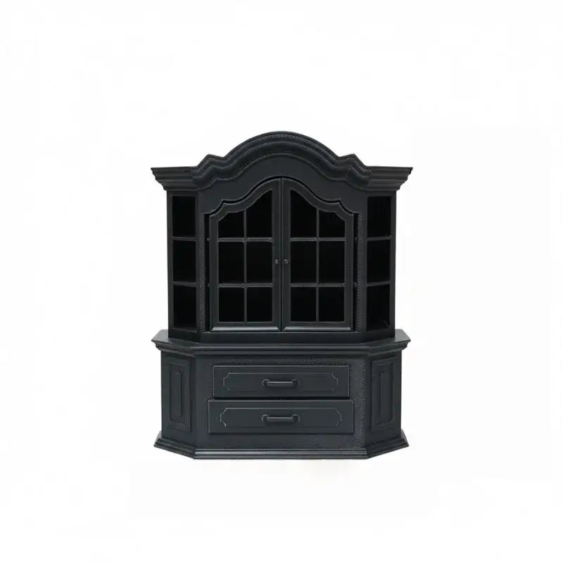Miniature Plastic Bookcase 1:12 Scale Dollhouse Furniture Dollhouse Furniture PLUSH Black