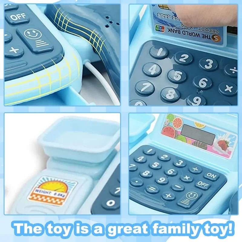 Kids Electronic Cash Register Toy – Pretend Play Supermarket Pretend Play Toy PLUSH