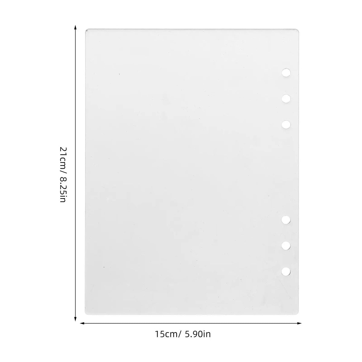 Frosted Acrylic Binder Cover – Reusable A5 Notebook Organizer Acrylic Binder Cover PLUSH