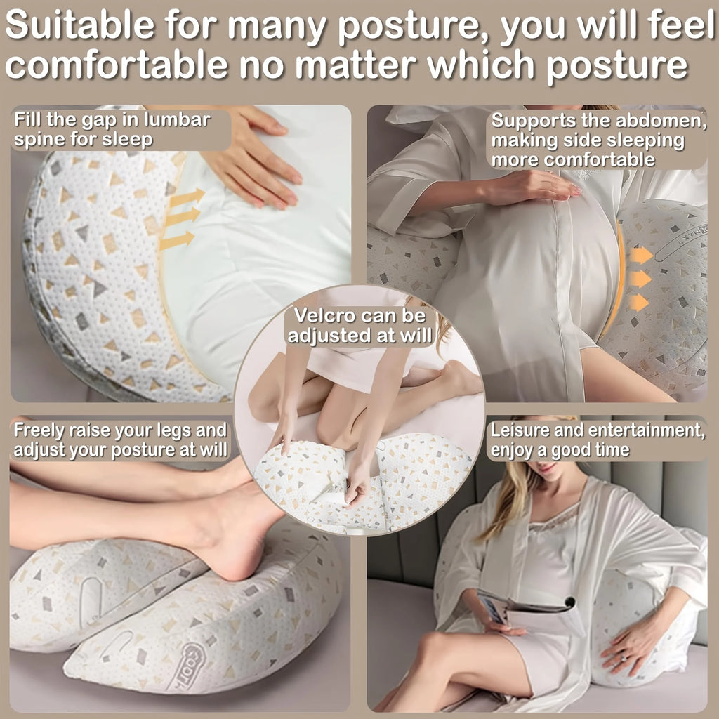 U-Shape Pregnancy Pillow | Soft Full Body Side Sleeper Support Pregnancy Body Pillow PLUSH