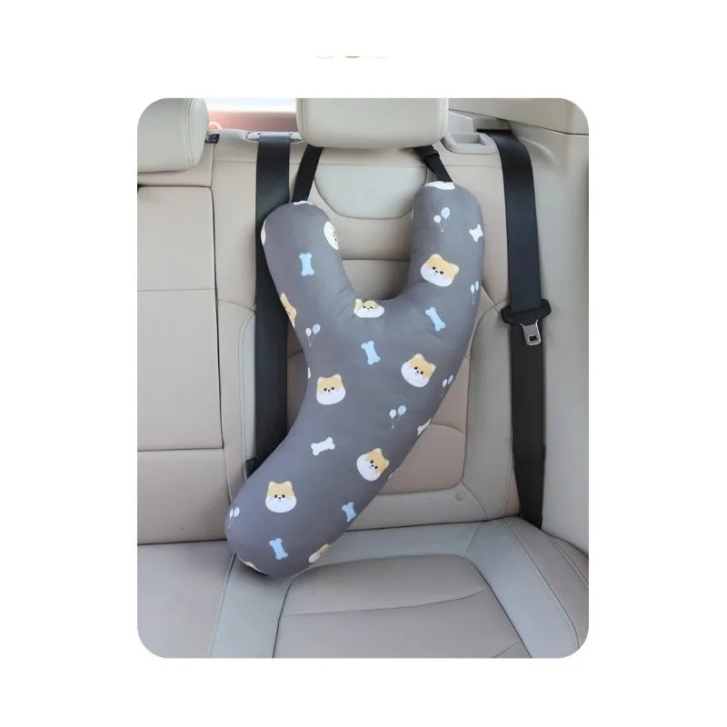 Kids Y-Shape Travel Neck Pillow – Car, Airplane & Train Kids Travel Neck Pillow PLUSH