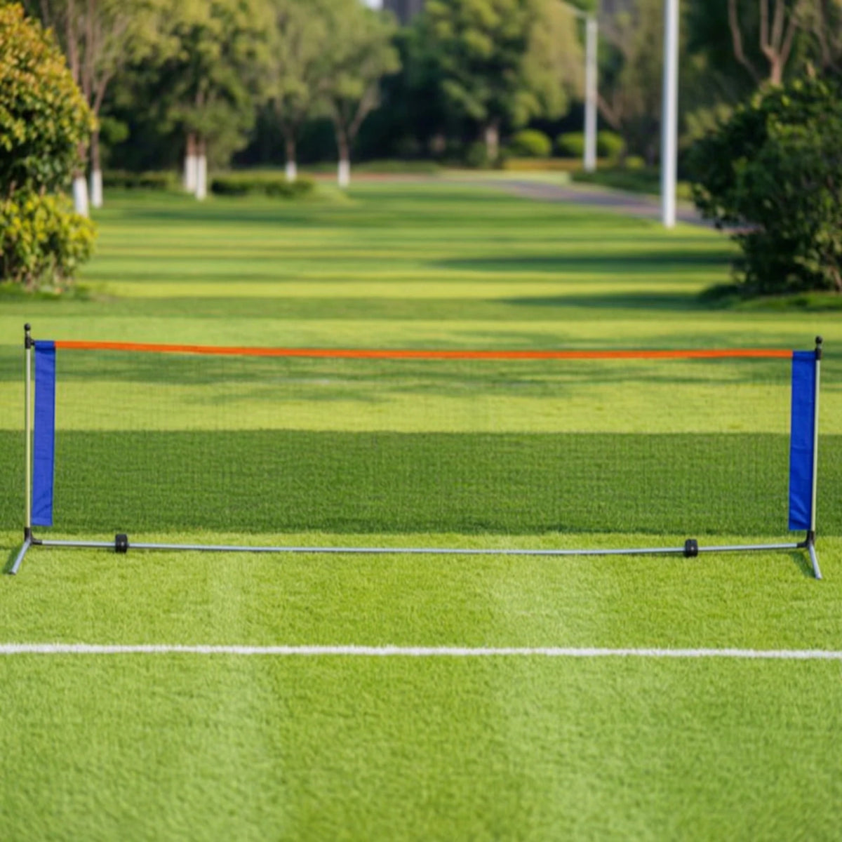 Heavy-Duty Sports Practice Net with Steel Frame & Metal Stand Sports Training Net PLUSH