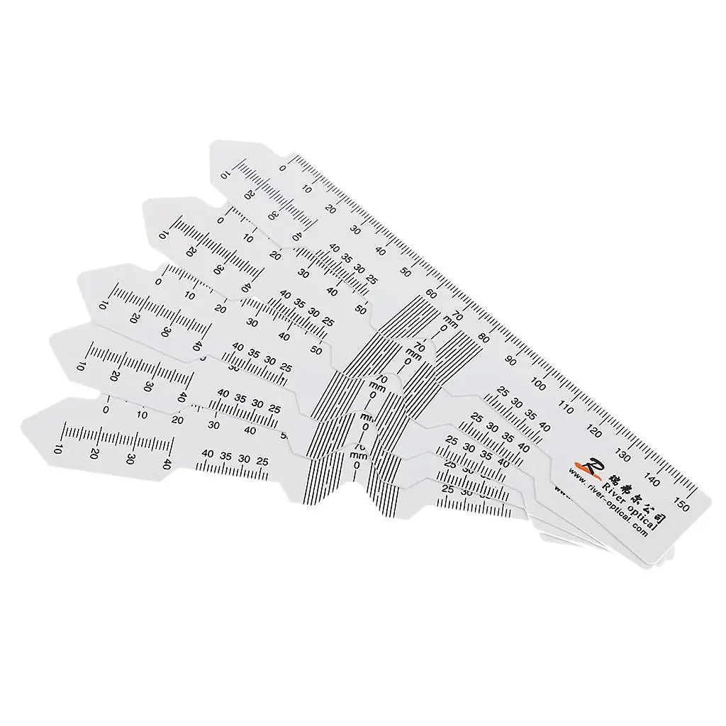 Plastic PD Ruler 5-Pack | Pupil Distance Measurement Tool Optical Measurement Tool PLUSH